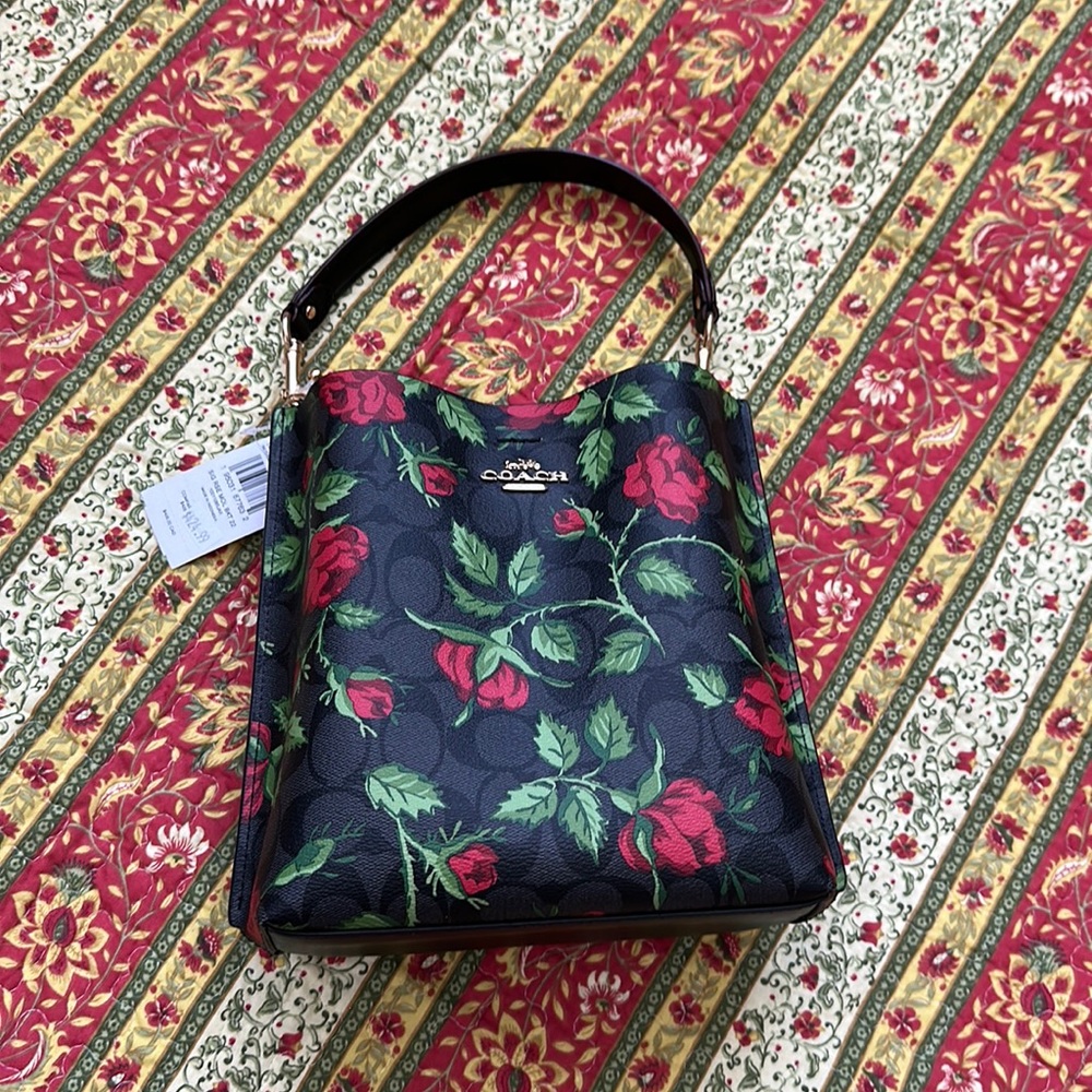 NWT Coach Rose Bag